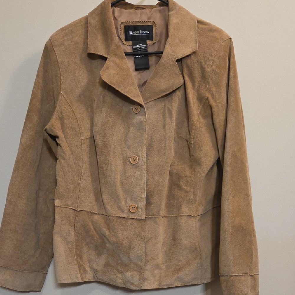 Brandon Thomas Women's Tan Leather Jacket